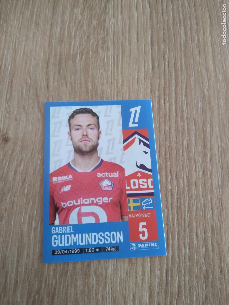 Fu&szlig;ball-Sticker: 160 GABRIEL GUDMUNDSSON LOSC LILLE CROMO FUTBOL PANINI LIGUE 1 FOOT 24-25 LIGA FRANCIA 2024-2025