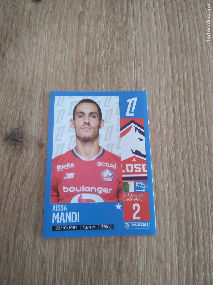 Fu&szlig;ball-Sticker: 162 AISSA MANDI LOSC LILLE CROMO FUTBOL PANINI LIGUE 1 FOOT 24-25 LIGA FRANCIA 2024-2025