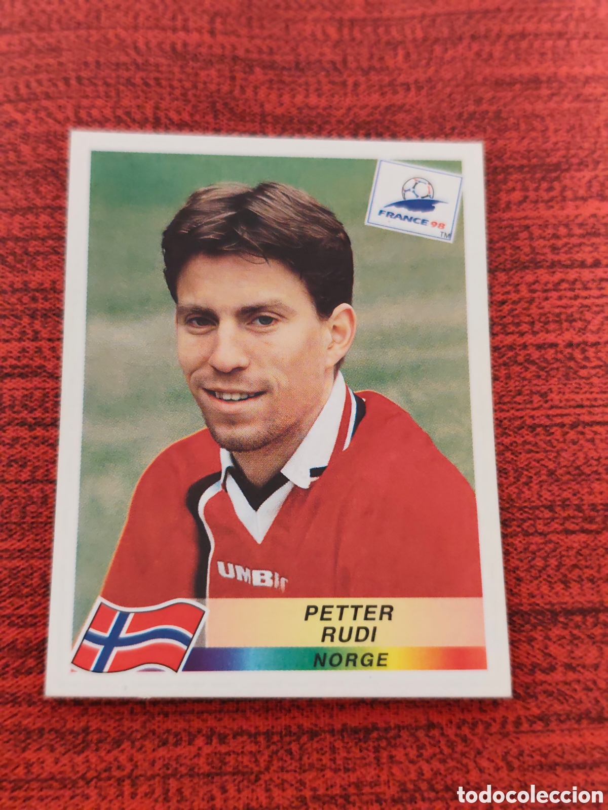 Cromos de F&uacute;tbol: 77 RUDI NORUEGA FRANCE FRANCIA 98 PANINI