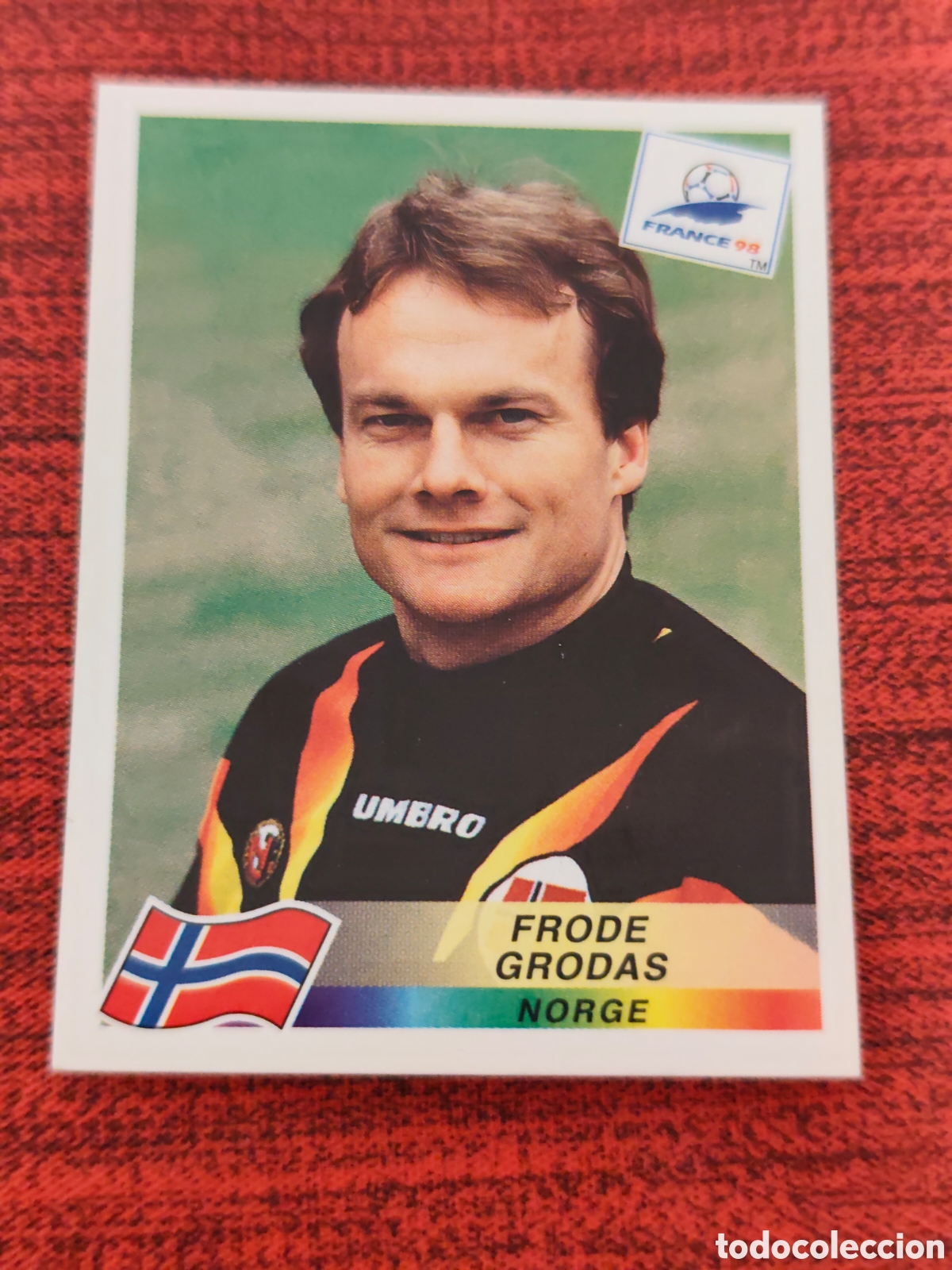 Cromos de F&uacute;tbol: 69 GRODAS NORUEGA FRANCE FRANCIA 98 PANINI