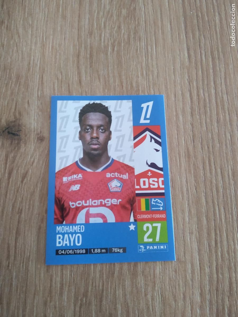 Cromos de F&uacute;tbol: 174 MOHAMED BAYO LOSC LILLE CROMO FUTBOL PANINI LIGUE 1 FOOT 24-25 LIGA FRANCIA 2024-2025