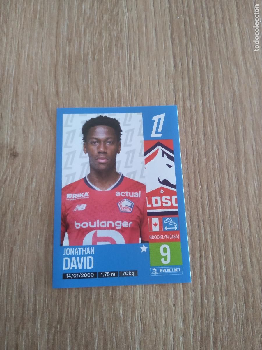 Cromos de F&uacute;tbol: 175 JONATHAN DAVID LOSC LILLE CROMO FUTBOL PANINI LIGUE 1 FOOT 24-25 LIGA FRANCIA 2024-2025