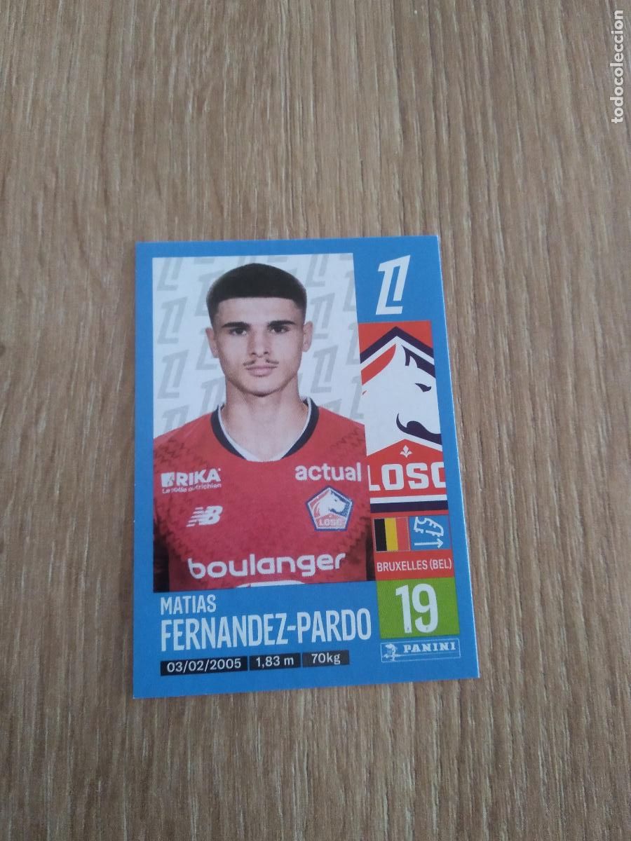 Cromos de F&uacute;tbol: 176 MATIAS FERNANDEZ-PARDO LOSC LILLE CROMO FUTBOL PANINI LIGUE 1 FOOT 24-25 LIGA FRANCIA 2024-2025