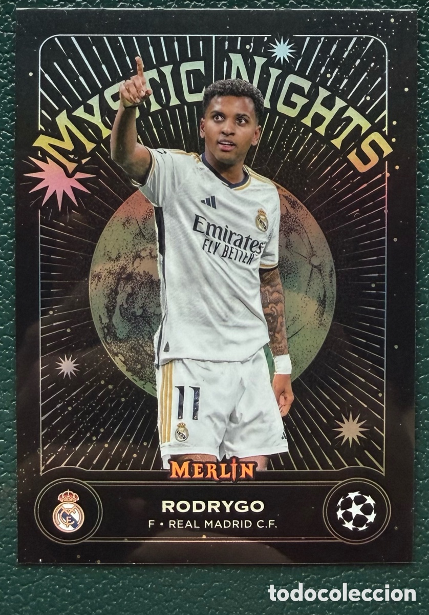 Cromos de Futebol: MN-5 RODRYGO REAL MADRID FICHAS ALBUM TOPPS MERLIN CHROME UEFA CLUB COMPETITIONS 2023 2024 23 24