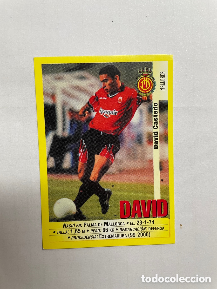 Cromos de F&uacute;tbol: 44a DAVID MALLORCA SIN PEGAR PANINI LIGA 1999/2000 99 00