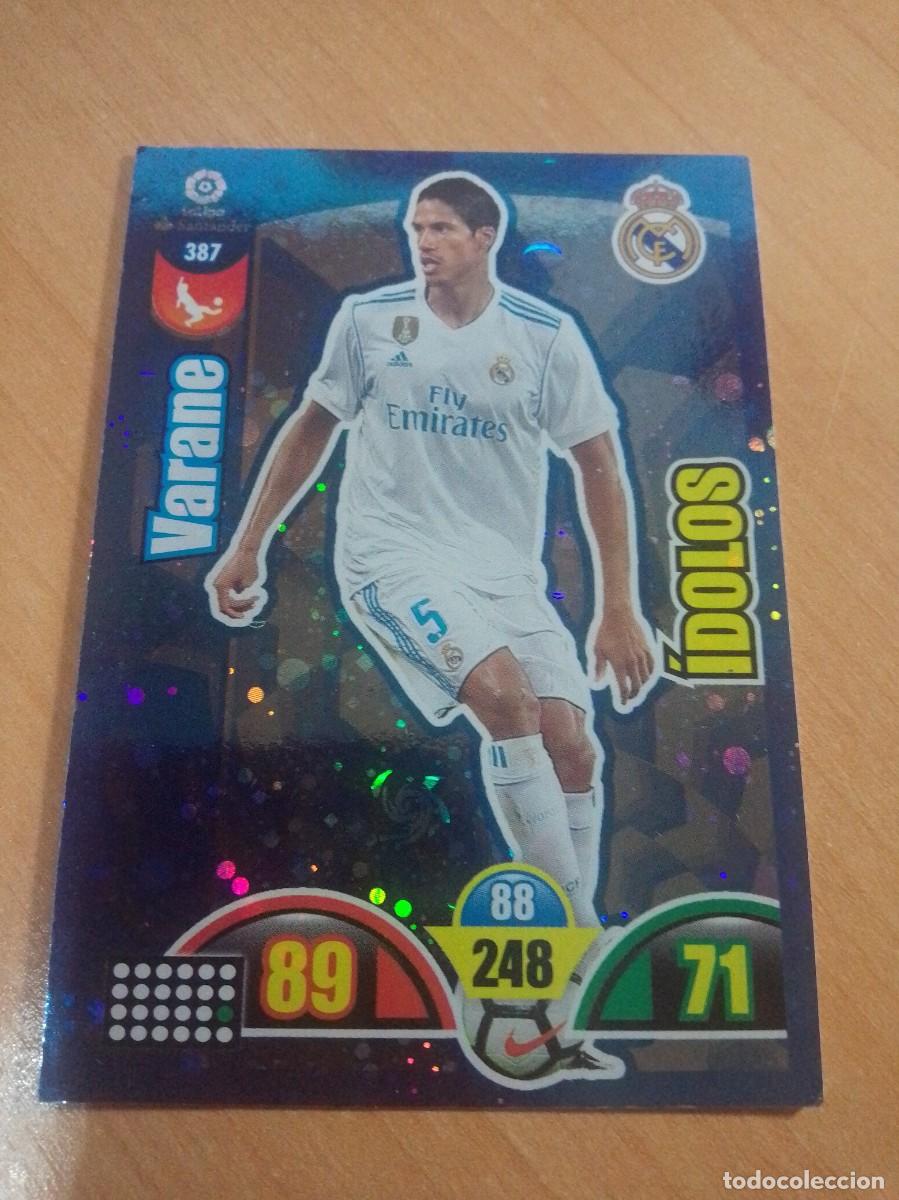 Football Stickers: 387 VARANE IDOLOS REAL MADRID 17 18 ADRENALYN XL 2017 2018 PANINI