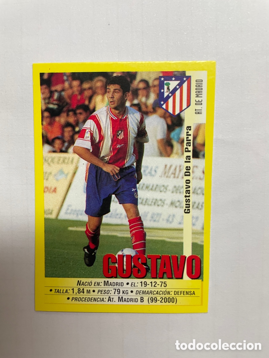 Cromos de F&uacute;tbol: 232a GUSTAVO ATL. MADRID PANINI LIGA 1999/2000 99 00