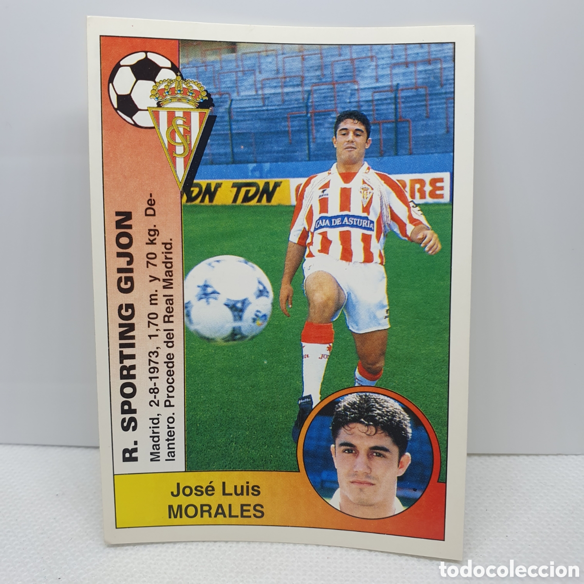 Cromos de F&uacute;tbol: ⚽️ CROMO DE FUTBOL MORALES SPORTING LIGA 94-95 BAR&Ccedil;A PANINI ALBUM - ESTAMPAS ADHESIVAS - CARTAS CARD