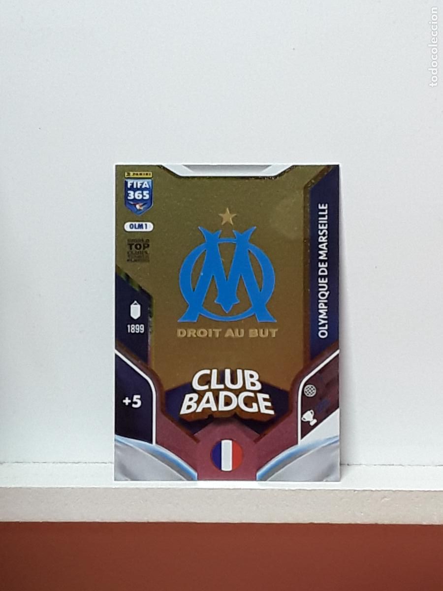 Cromos de F&uacute;tbol: FIFA 365 ADRENALYN 2025 2026 25 26 ALBUM PANINI LIGA N OLM1 OLM 1 MARSEILLE ESCUDO LOGO