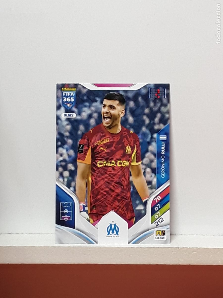 Cromos de F&uacute;tbol: FIFA 365 ADRENALYN 2025 2026 25 26 ALBUM PANINI LIGA N OLM2 OLM 2 MARSEILLE GERONIMO RULLI