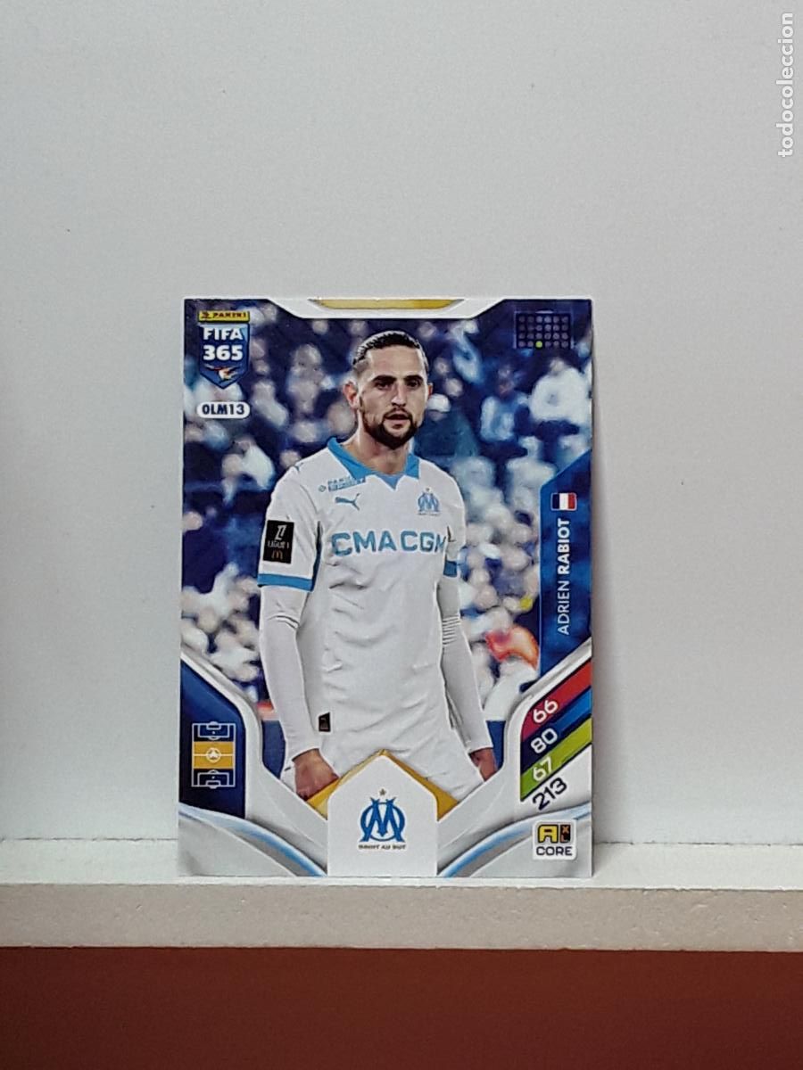 Cromos de F&uacute;tbol: FIFA 365 ADRENALYN 2025 2026 25 26 ALBUM PANINI LIGA N OLM13 OLM 13 MARSEILLE ADRIEN RABIOT