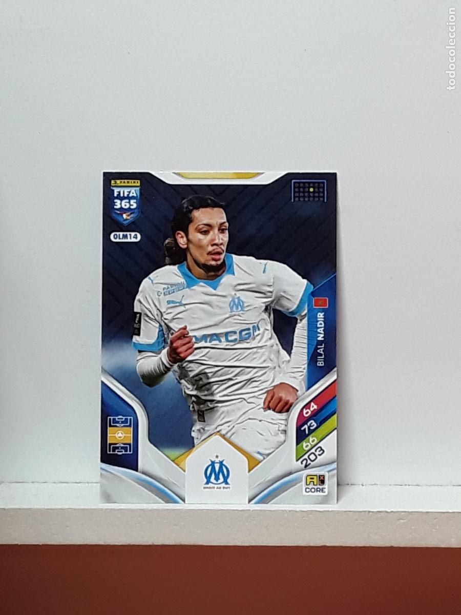 Cromos de F&uacute;tbol: FIFA 365 ADRENALYN 2025 2026 25 26 ALBUM PANINI LIGA N OLM14 OLM 14 MARSEILLE BILAL NADIR