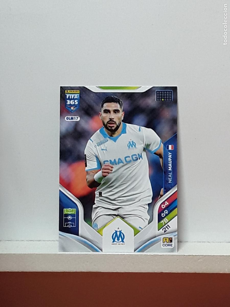 Cromos de F&uacute;tbol: FIFA 365 ADRENALYN 2025 2026 25 26 ALBUM PANINI LIGA N OLM17 OLM 17 MARSEILLE NEAL MAUPAY