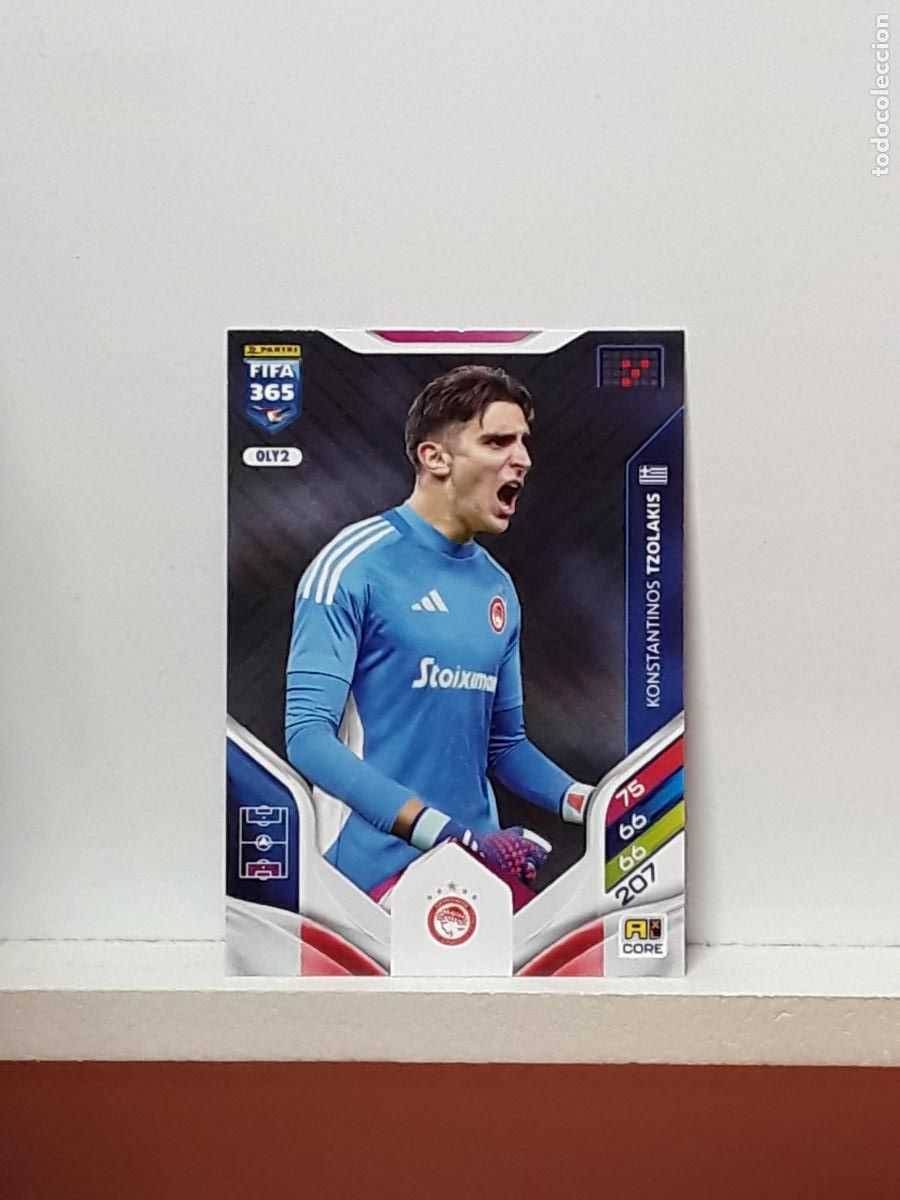 Fu&szlig;ball-Sticker: FIFA 365 ADRENALYN 2025 2026 25 26 ALBUM PANINI LIGA N OLY2 OLY 2 OLYMPIACOS KONSTANTINOS TZOLAKIS