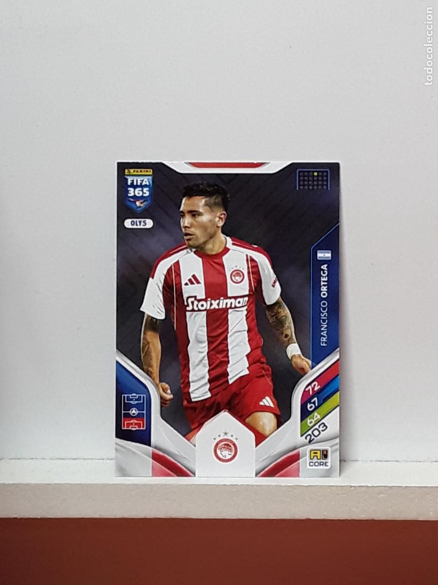 Football Stickers: FIFA 365 ADRENALYN 2025 2026 25 26 ALBUM PANINI LIGA N OLY5 OLY 5 OLYMPIACOS FRANCISCO ORTEGA
