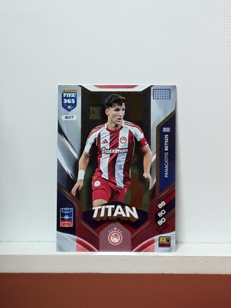Football Stickers: FIFA 365 ADRENALYN 2025 2026 25 26 ALBUM PANINI LIGA N OLY7 OLY 7 OLYMPIACOS PANAGIOTIS RETSOS