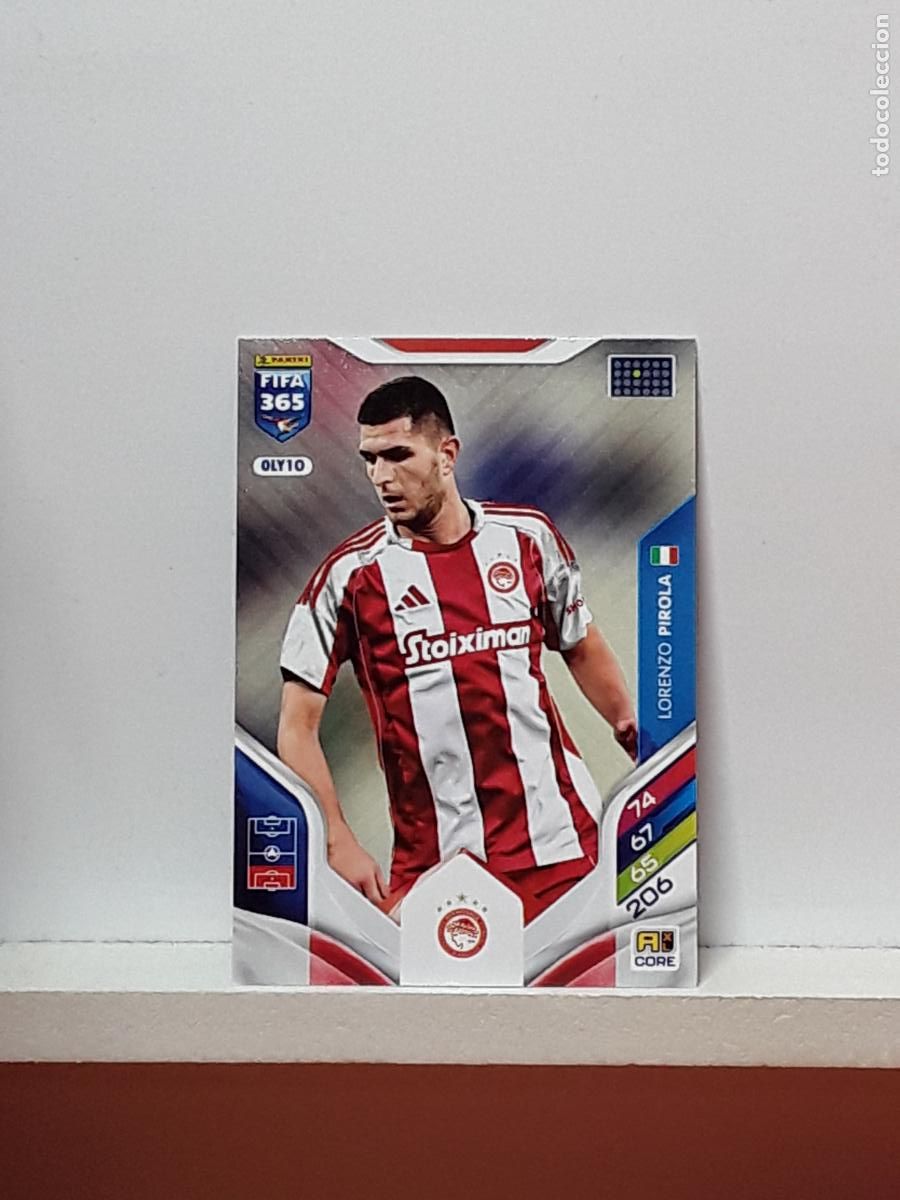 Football Stickers: FIFA 365 ADRENALYN 2025 2026 25 26 ALBUM PANINI LIGA N OLY10 OLY 10 OLYMPIACOS LORENZO PIROLA
