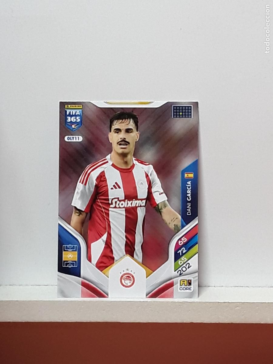 Football Stickers: FIFA 365 ADRENALYN 2025 2026 25 26 ALBUM PANINI LIGA N OLY11 OLY 11 OLYMPIACOS DANI GARCIA