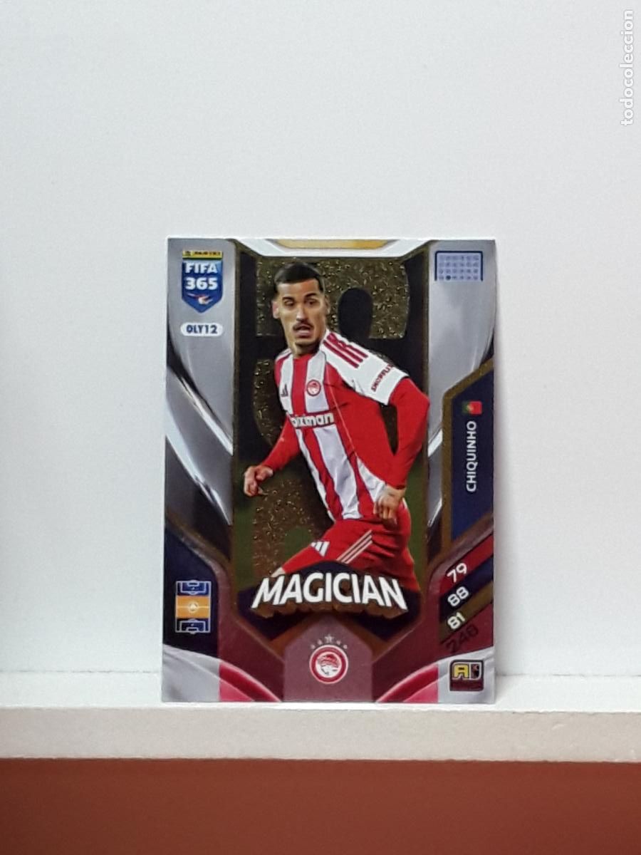 Football Stickers: FIFA 365 ADRENALYN 2025 2026 25 26 ALBUM PANINI LIGA N OLY12 OLY 12 OLYMPIACOS CHIQUINHO