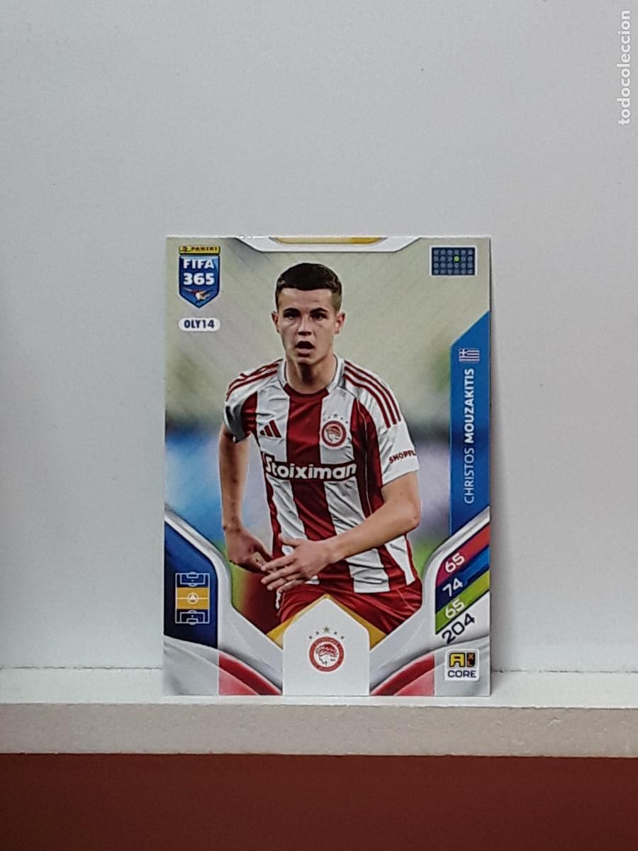 Football Stickers: FIFA 365 ADRENALYN 2025 2026 25 26 ALBUM PANINI LIGA N OLY14 OLY 14 OLYMPIACOS CHRISTOS MOUZAKITIS