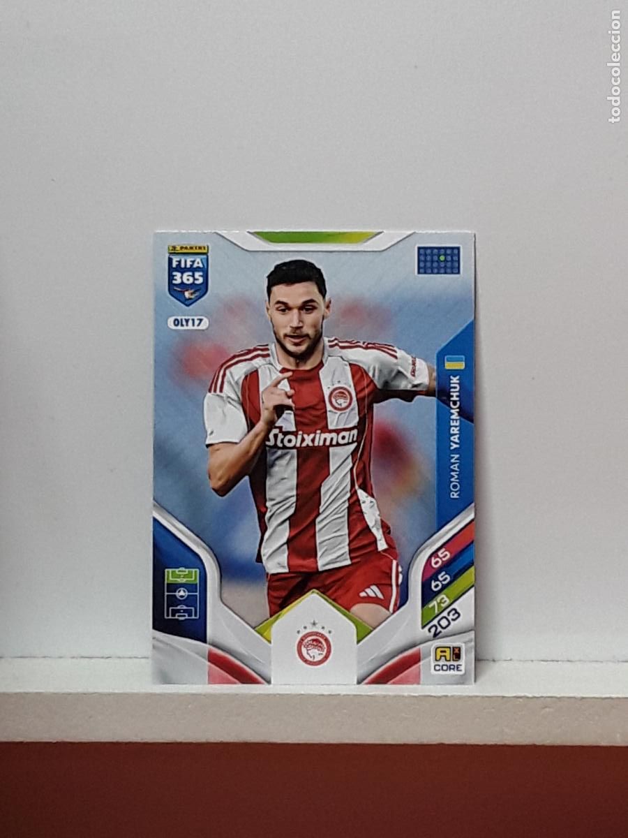 Football Stickers: FIFA 365 ADRENALYN 2025 2026 25 26 ALBUM PANINI LIGA N OLY17 OLY 17 OLYMPIACOS ROMAN YAREMCHUK
