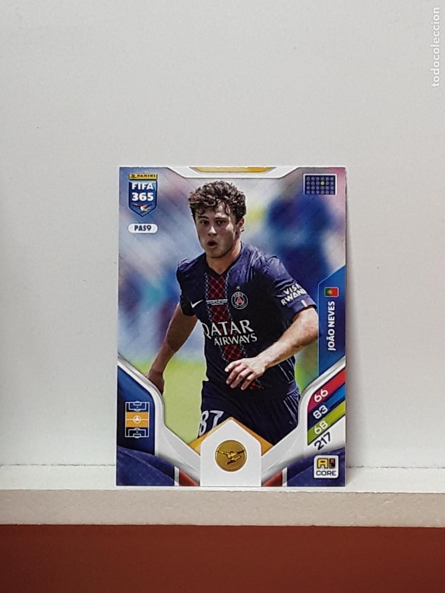 Fu&szlig;ball-Sticker: FIFA 365 ADRENALYN 2025 2026 25 26 ALBUM PANINI LIGA N PAS9 PAS 9 PARIS SAINT-GERMAIN JOAO NEVES