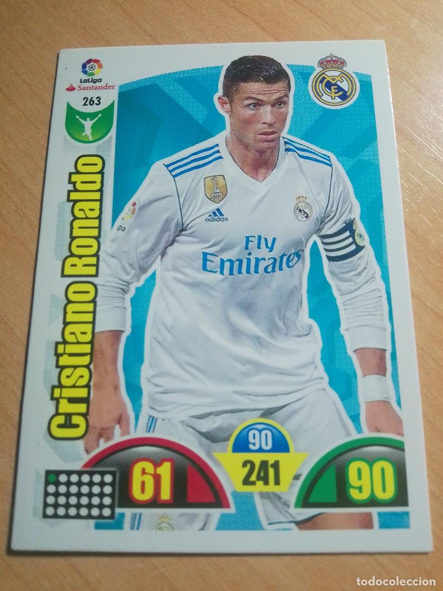 Cromos de F&uacute;tbol: 263 CRISTIANO RONALDO REAL MADRID 17 18 ADRENALYN XL 2017 2018
