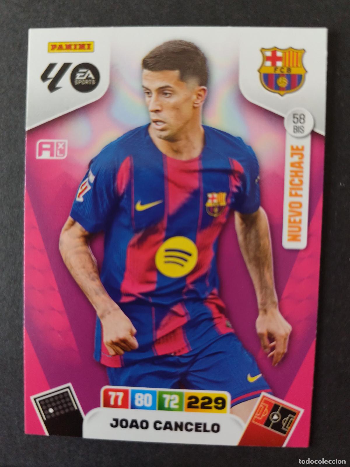 Cromos de F&uacute;tbol: 58 BIS JOAO CANCELO BARCELONA BAR&Ccedil;A NUEVO FICHAJE ACTUALIZACI&Oacute;N ADRENALYN 2025 2026 25 26