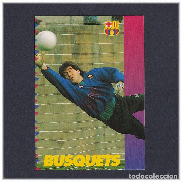 Cromos de F&uacute;tbol: COLECCI&Oacute;N OFICIAL FC BARCELONA 1996 1997 96 97 PANINI BUSQUETS N&ordm; 96 CARD LIGA ALBUM BAR&Ccedil;A