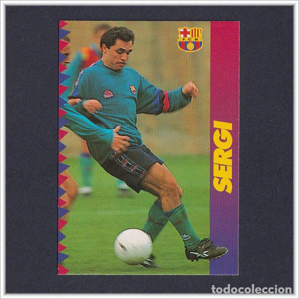 Cromos de F&uacute;tbol: COLECCI&Oacute;N OFICIAL FC BARCELONA 1996 1997 96 97 PANINI SERGI N&ordm; 95 CARD LIGA ALBUM BAR&Ccedil;A