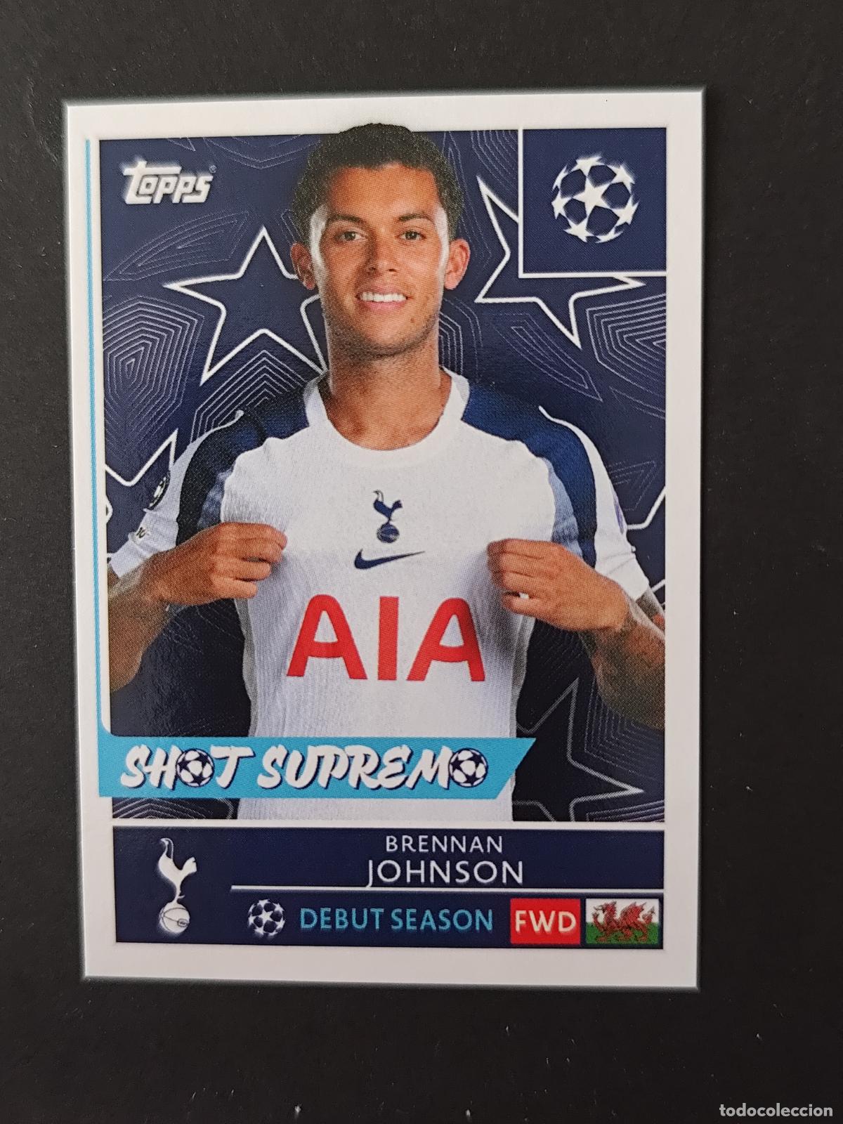 Cromos de Futebol: 450 BRENNAN JOHNSON TOTTENHAM HOTSPUR STICKER CHAMPIONS LEAGUE 2025 2026 25 26 TOPPS