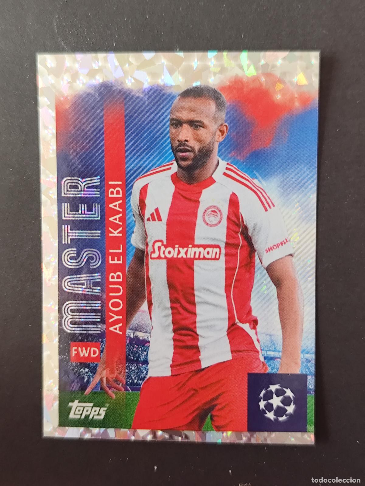 Cromos de Futebol: 332 AYOUB EL KAABI OLYMPIACOS MASTER STICKER CHAMPIONS LEAGUE 2025 2026 25 26 TOPPS