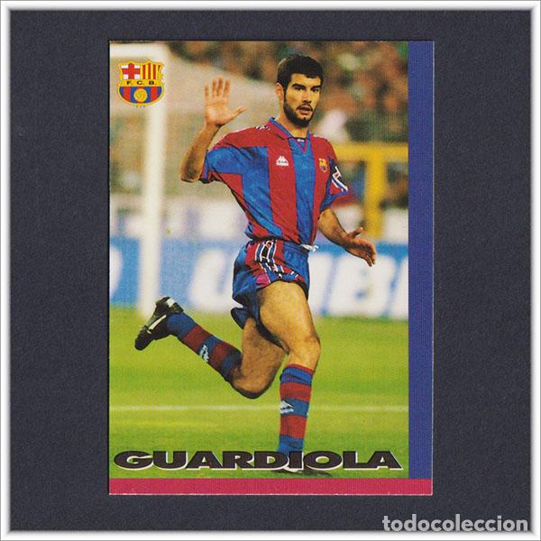 Cromos de F&uacute;tbol: COLECCI&Oacute;N OFICIAL FC BARCELONA 1996 1997 96 97 PANINI PEP GUARDIOLA N&ordm; 64 CARD LIGA ALBUM BAR&Ccedil;A
