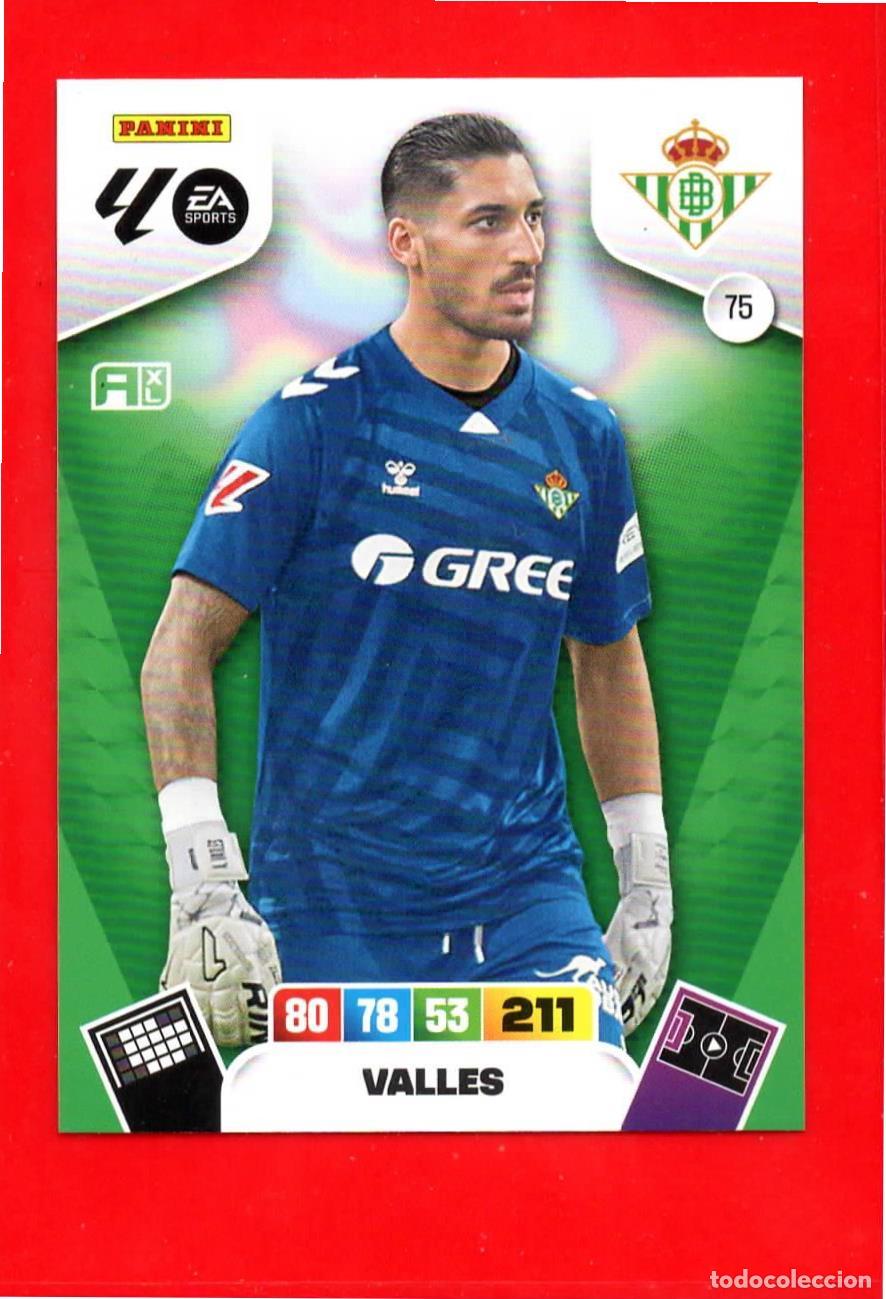 Cromos de F&uacute;tbol: 75 Valles - REAL BETIS - Adrenalyn Liga 2026 25 26