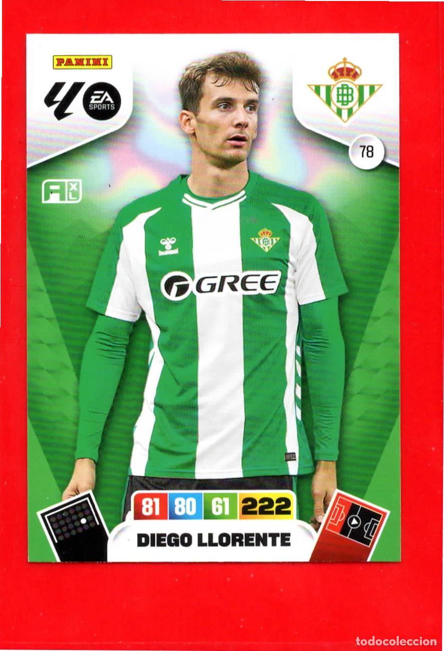 Cromos de F&uacute;tbol: 78 Diego Llorente - REAL BETIS - Adrenalyn Liga 2026 25 26