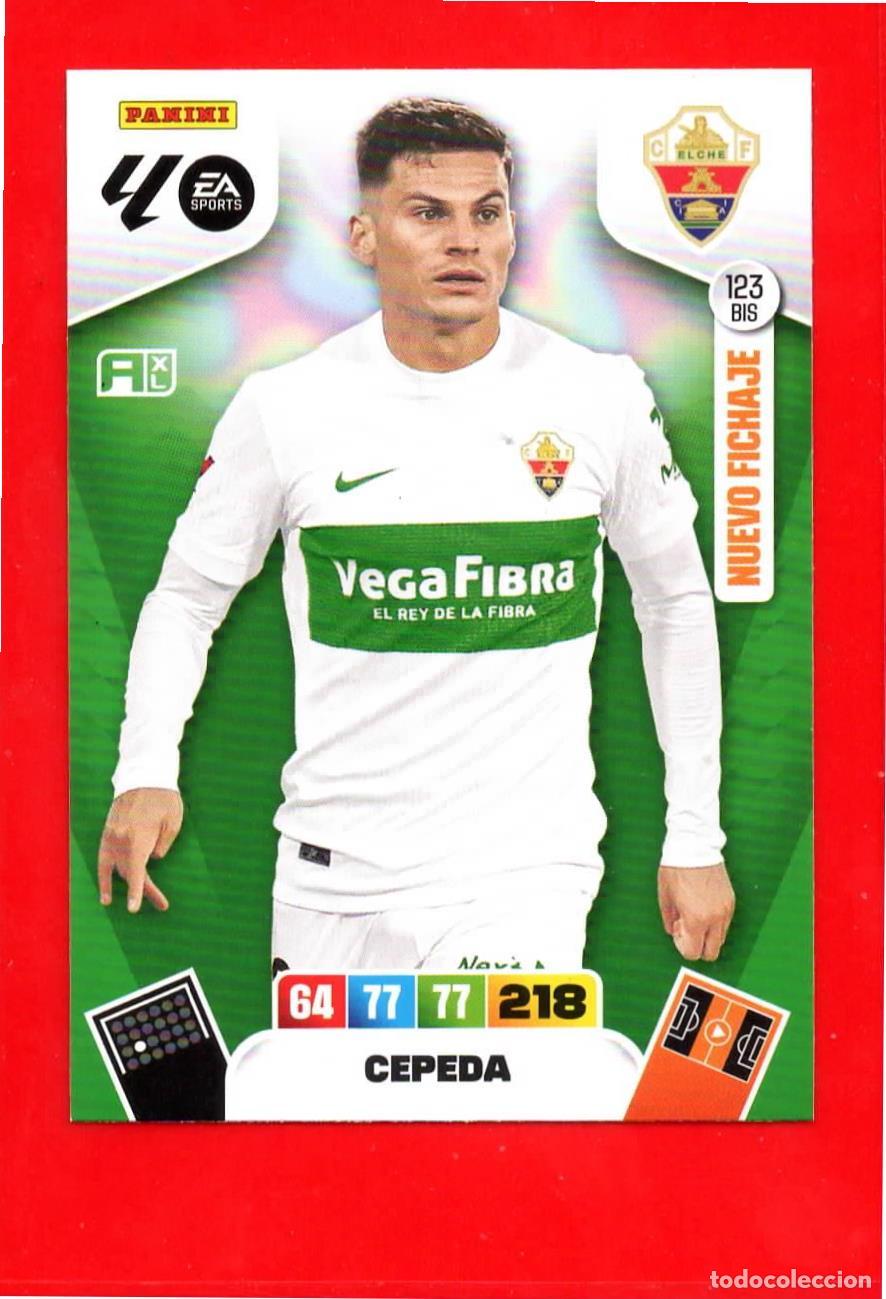 Football Stickers: 123 BIS Cepeda - ELCHE CF - Nuevo Fichaje - Adr Plus - Adrenalyn Liga 2026 25 26 123BIS