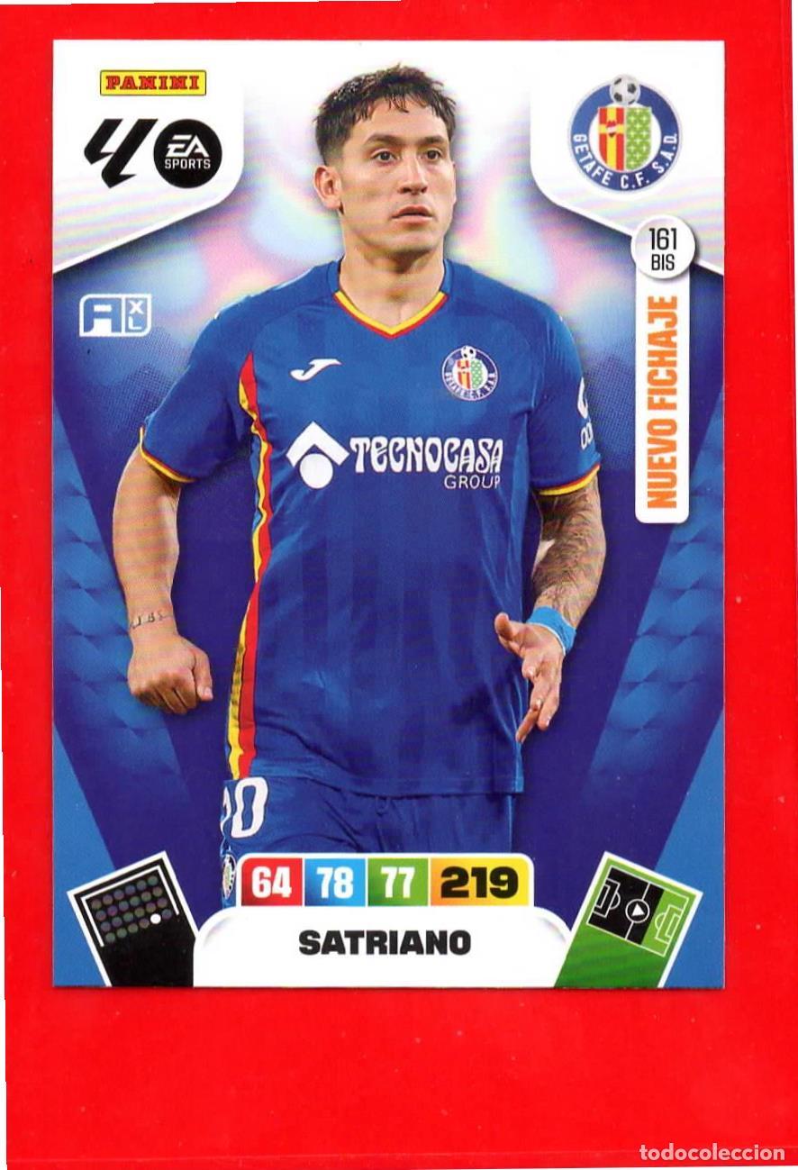 Fu&szlig;ball-Sticker: 161 BIS Satriano - GETAFE CF - Nuevo Fichaje - Adr Plus - Adrenalyn Liga 2026 25 26 161BIS