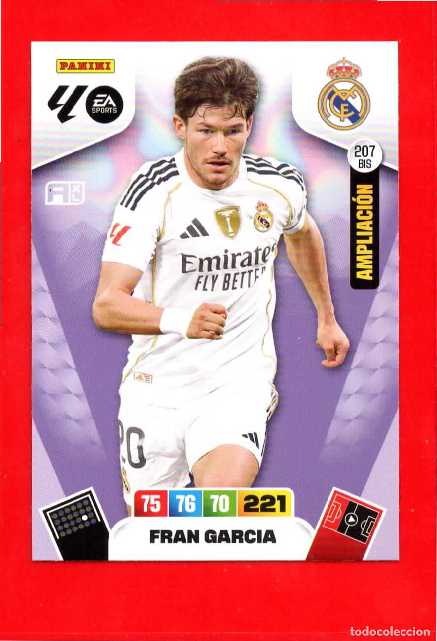 Fu&szlig;ball-Sticker: 207 BIS Fran Garc&iacute;a - REAL MADRID - Ampliaci&oacute;n - Adr Plus - Adrenalyn Liga 2026 25 26 207BIS