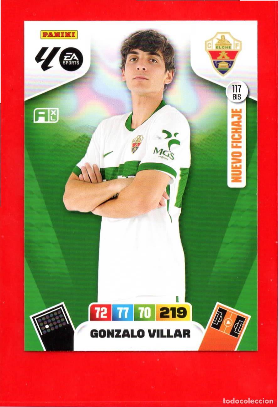 Football Stickers: 117 BIS Gonzalo Villar - ELCHE CF - Nuevo Fichaje - Adr Plus - Adrenalyn Liga 2026 25 26 117BIS