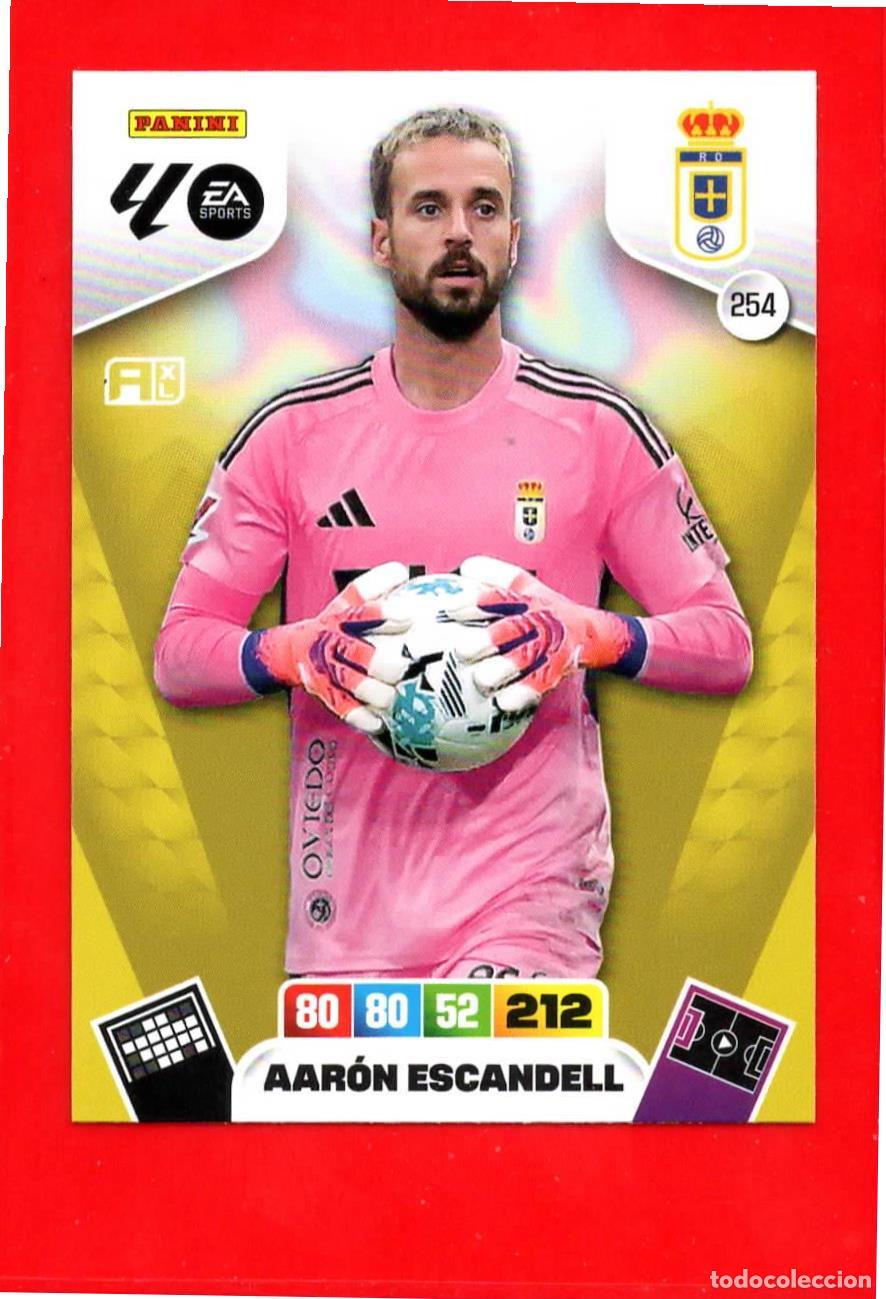 Football Stickers: 254 Aar&oacute;n Escandell - REAL OVIEDO - Adrenalyn Liga 2026 25 26
