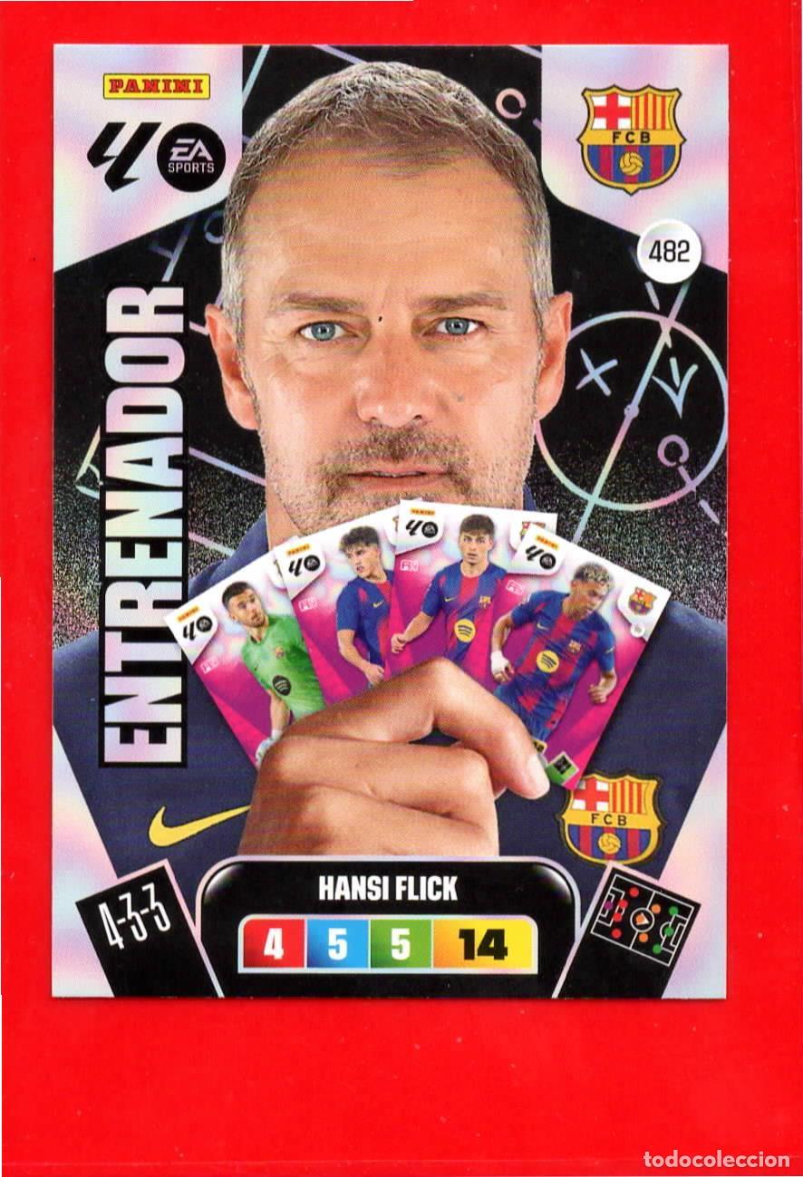 Football Stickers: 482 Hansi Flick - F.C. BARCELONA - Entrenador - Adr Plus - Adrenalyn Liga 2026 25 26