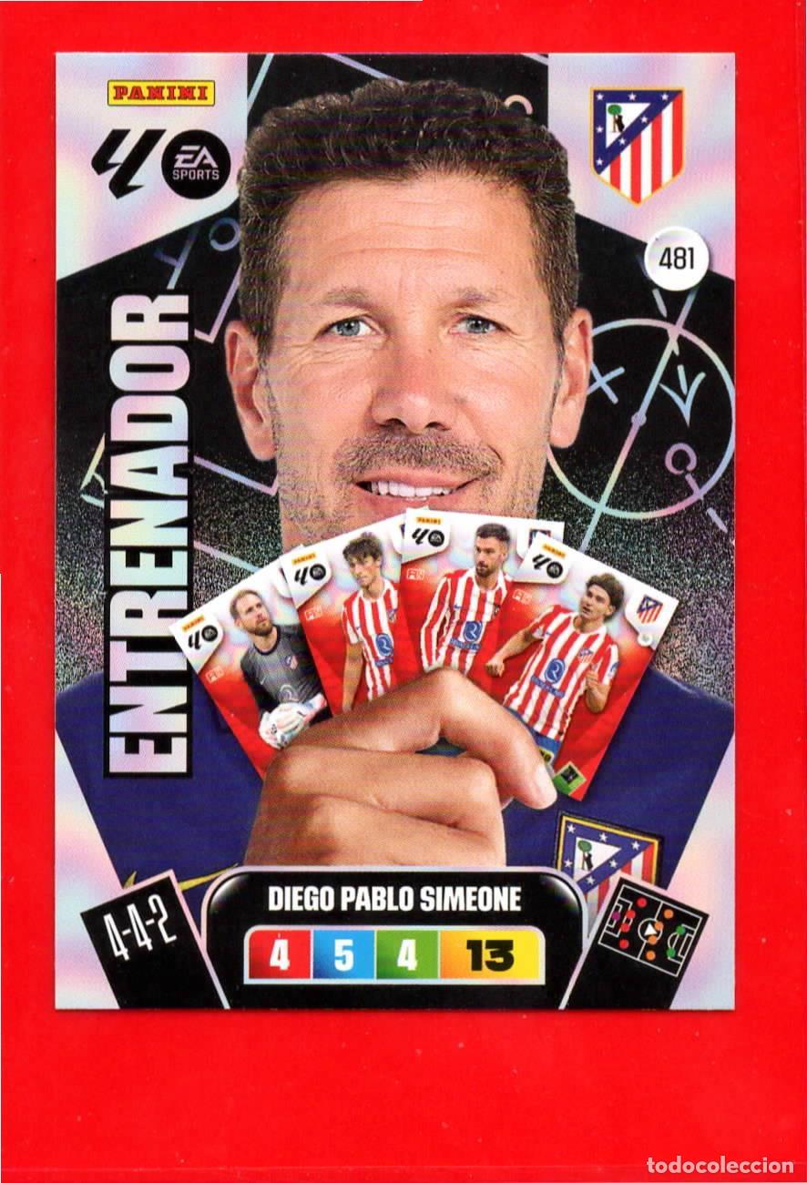 Football Stickers: 481 Diego Pablo Simeone - ATLETICO MADRID - Entrenador - Adr Plus - Adrenalyn Liga 2026 25 26