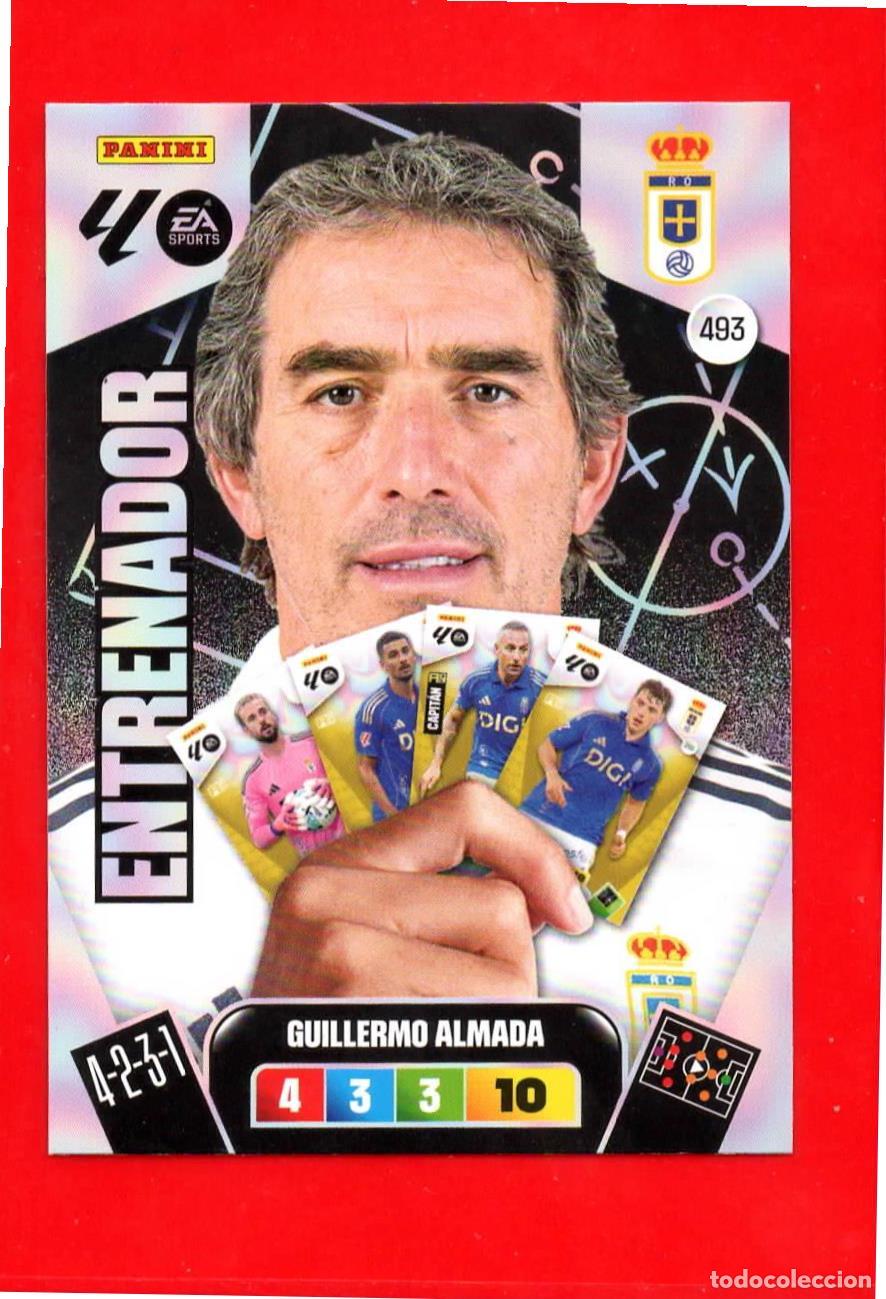 Cromos de F&uacute;tbol: 493 Guillermo Almada - REAL OVIEDO - Entrenador - Adr Plus - Adrenalyn Liga 2026 25 26