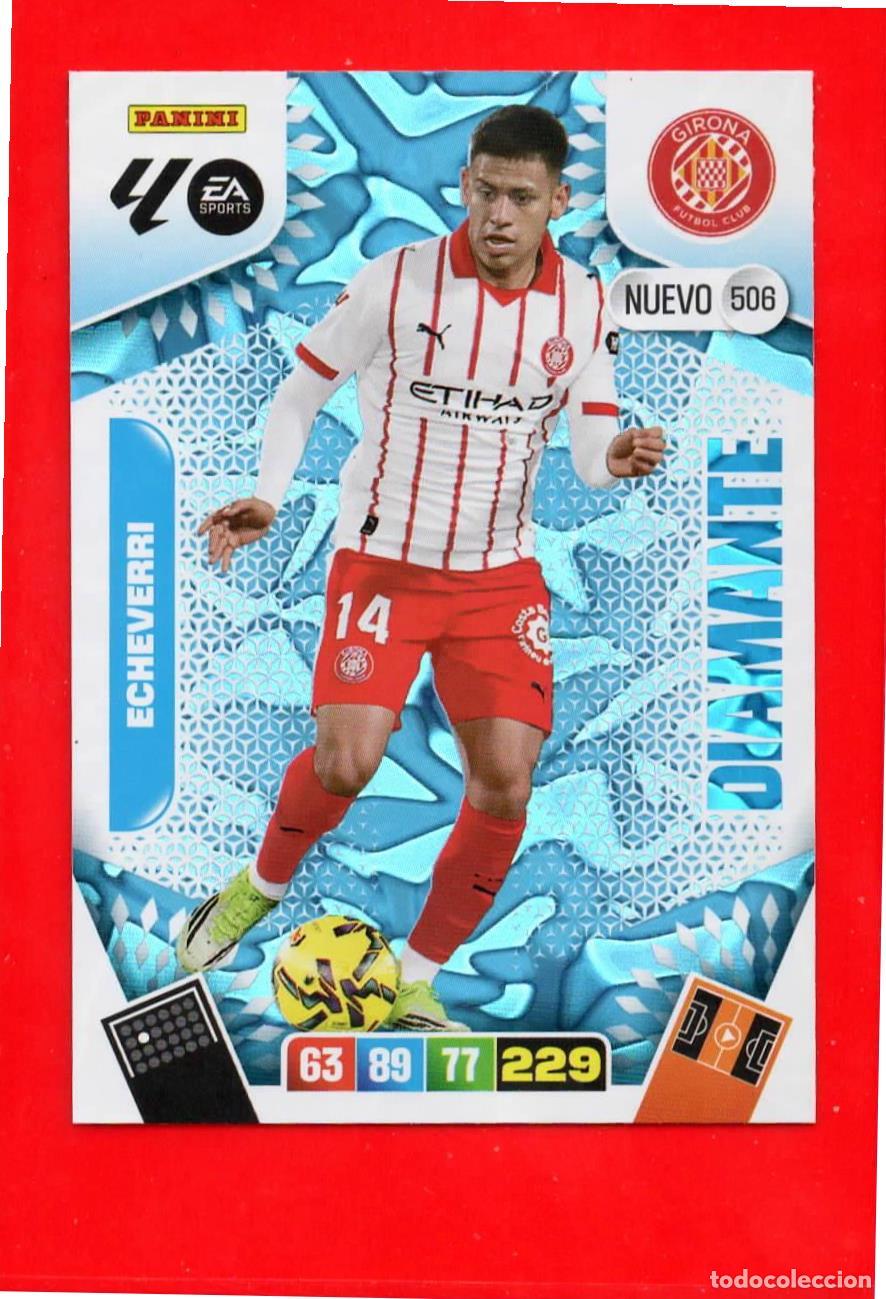 Cromos de F&uacute;tbol: 506 Echeverri - GIRONA F.C. - Nuevo Diamantes - Adr Plus - Adrenalyn Liga 2026 25 26