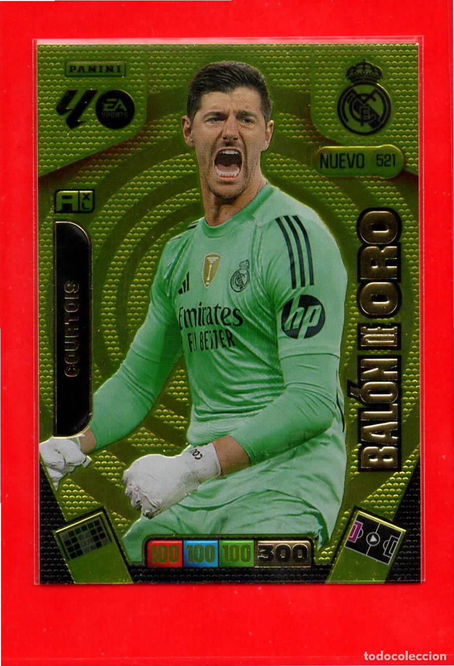 Cartes &agrave; collectionner de Football: 521 Courtois - REAL MADRID - Nuevo Bal&oacute;n de Oro - Adr Plus - Adrenalyn Liga 2026 25 26