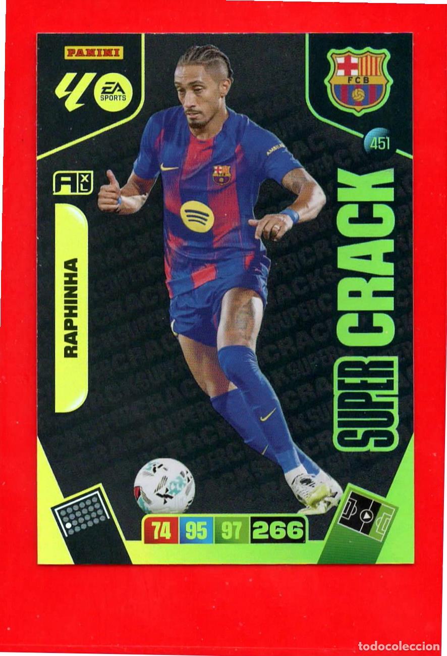 Cromos de F&uacute;tbol: 451 Raphinha - F.C. BARCELONA - Super Cracks - Adrenalyn Liga 2026 25 26