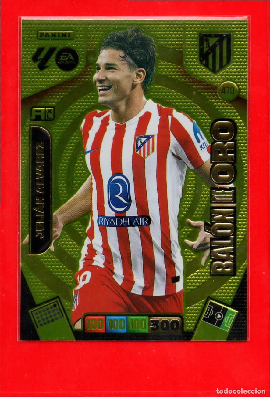 Cromos de F&uacute;tbol: 470 Juli&aacute;n &Aacute;lvarez - ATLETICO MADRID - Bal&oacute;n de Oro - Adrenalyn Liga 2026 25 26