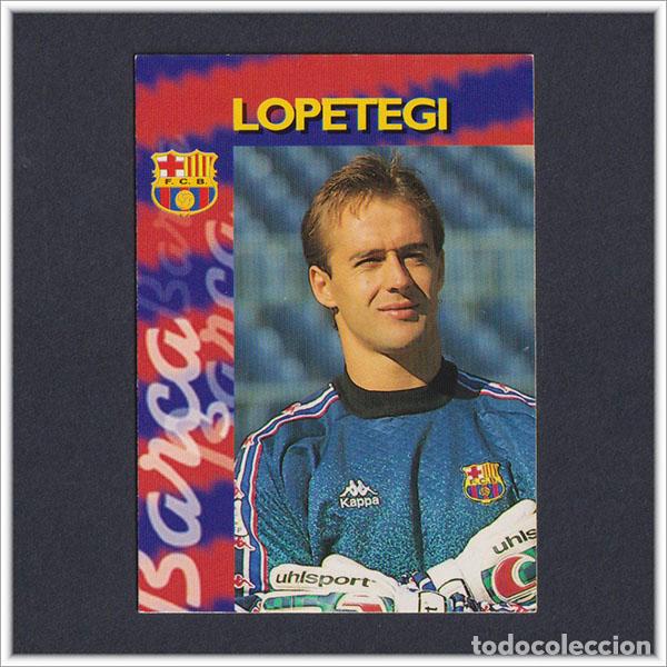 Cromos de F&uacute;tbol: COLECCI&Oacute;N OFICIAL FC BARCELONA 1996 1997 96 97 PANINI JULEN LOPETEGUI N&ordm; 34 CARD LIGA ALBUM BAR&Ccedil;A