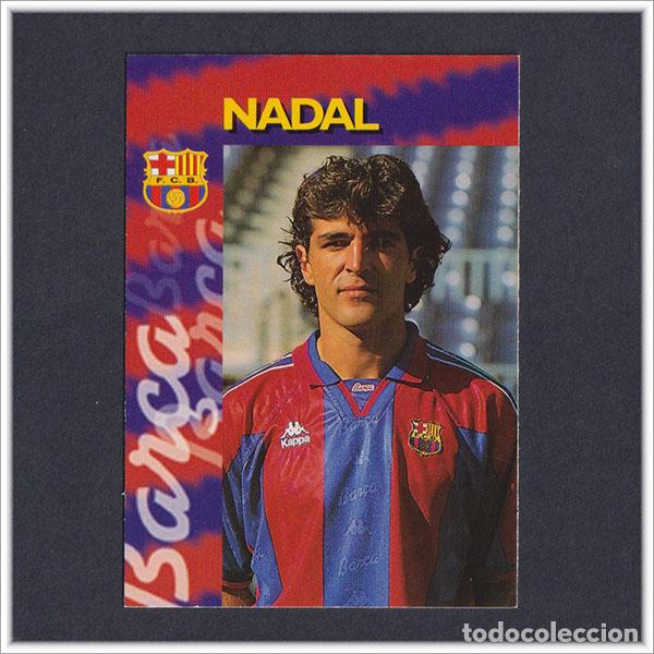 Cromos de F&uacute;tbol: COLECCI&Oacute;N OFICIAL FC BARCELONA 1996 1997 96 97 PANINI MIGUEL &Aacute;NGEL NADAL N&ordm; 30 CARD LIGA ALBUM BAR&Ccedil;A