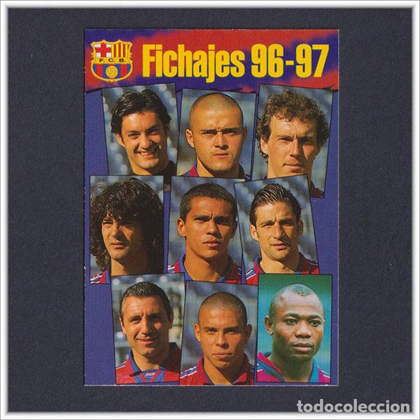 Cromos de F&uacute;tbol: COLECCI&Oacute;N OFICIAL FC BARCELONA 1996 1997 96 97 PANINI FICHAJES 10 RONALDO NAZARIO CARD ALBUM BAR&Ccedil;A